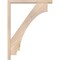 Ekena Millwork Imperial Block Smooth Bracket w/ Offset Brace, Douglas Fir, 3 1/2"W x 24"D x 32"H BKT0402X24X32IMP05SDF - alternate 3